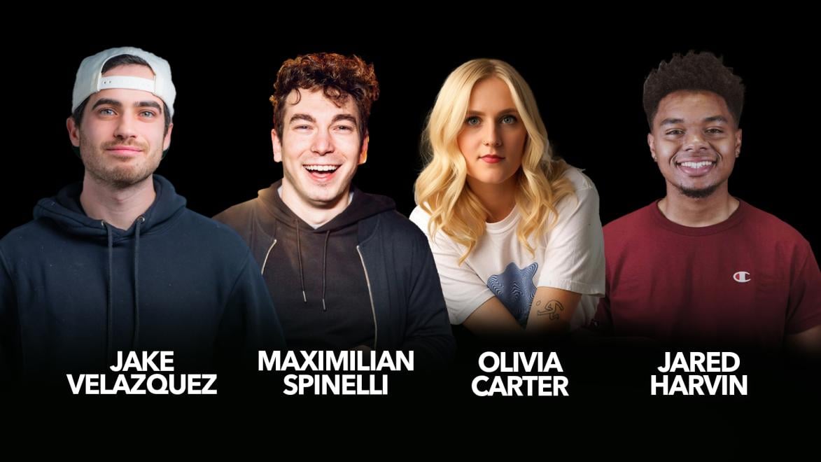 Olivia Carter, Jake Velazquez, Jared Harvin, Maximilian Spinelli