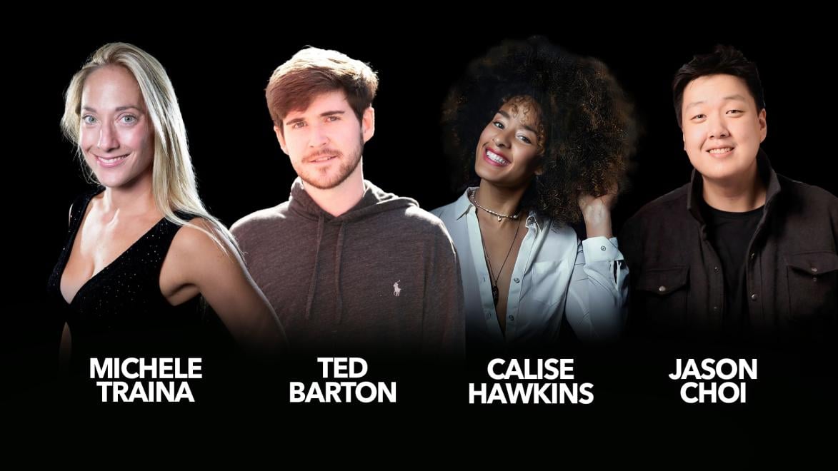 Calise Hawkins, Jason Choi, Ted Barton, Michele Traina